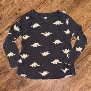 Kids Dinosaur Print Dark Grey 5t